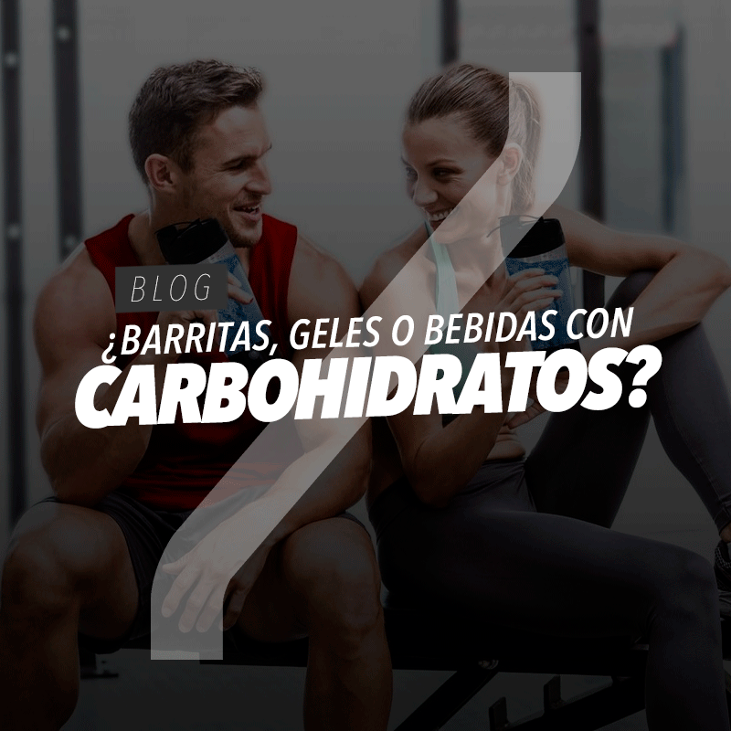 ¿Barritas, geles o bebidas con carbohidratos?