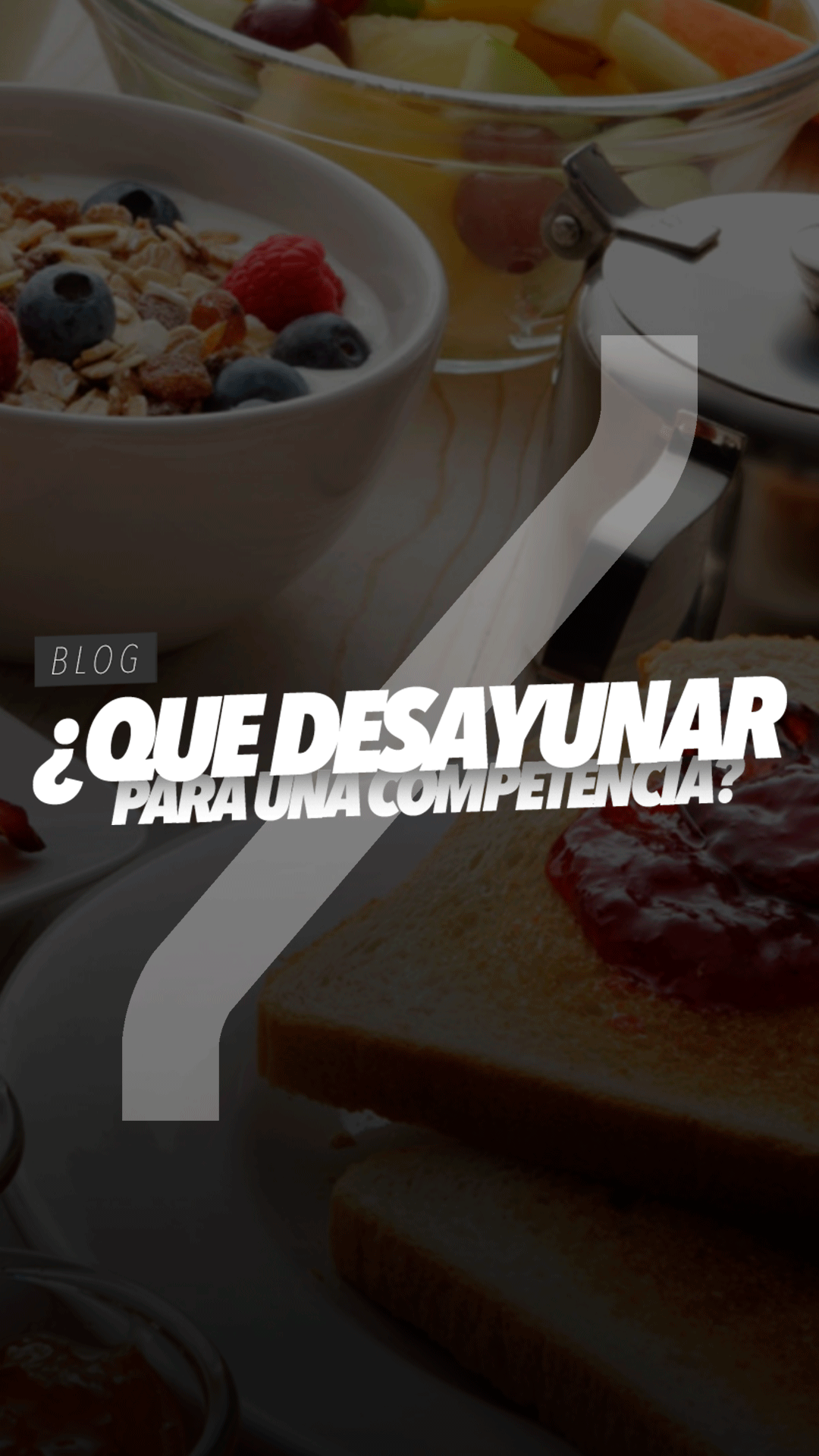 ¿Qué desayunar antes de una competencia?