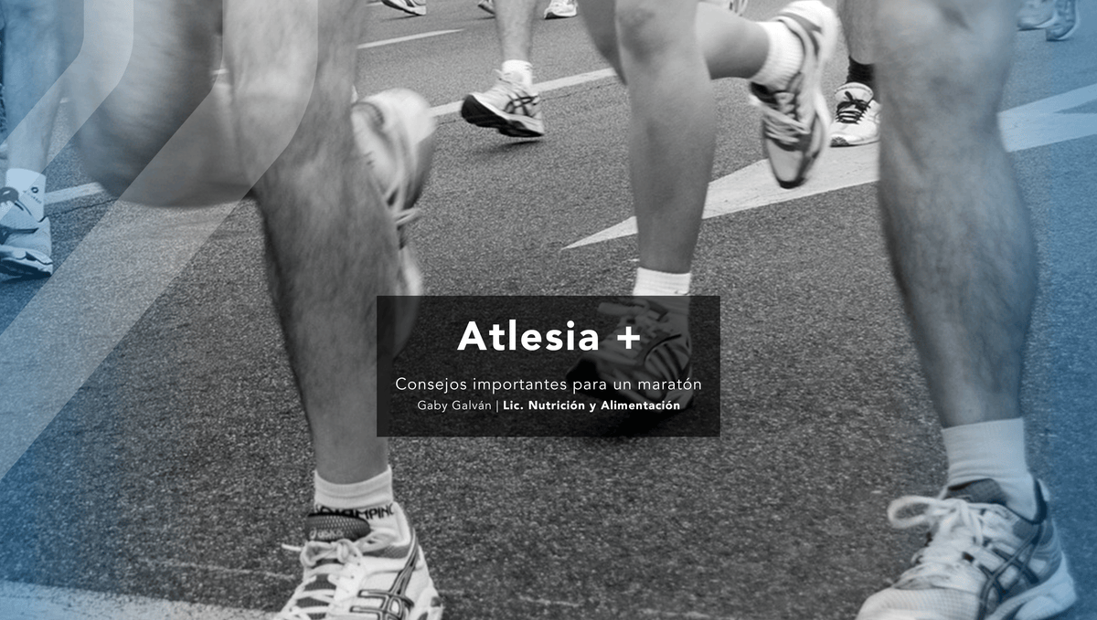 CONSEJOS IMPORTANTES PARA UN MARATÓN