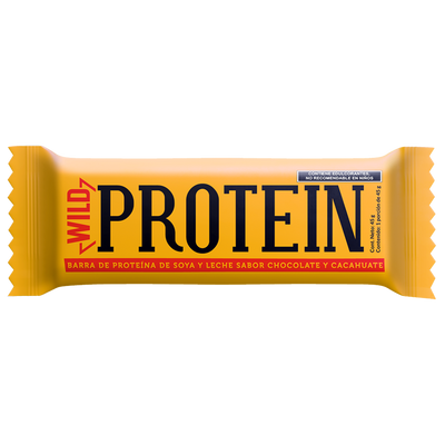 Wild Protein Barra de Proteína 45gr Chocolate y Cacahuate