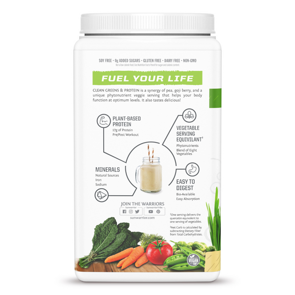 Sunwarrior Clean Greens & Protein 750gr