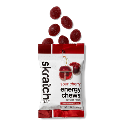 Skratch Labs Energy Chews Sour Cherry with Caffeine 50gr