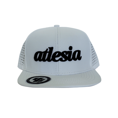 Gorra Snapback Plana Atlesia Signature Blanca