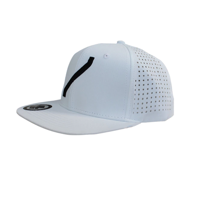 Gorra Snapback Plana Atlesia Swoosh Blanca