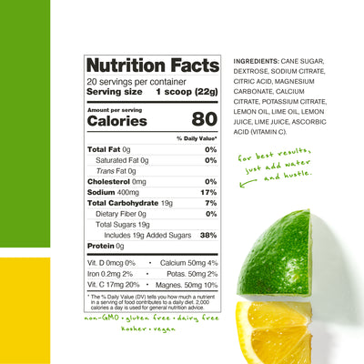 Skratch Labs Hydration Mix Lemons and Limes 22gr c/20 pz