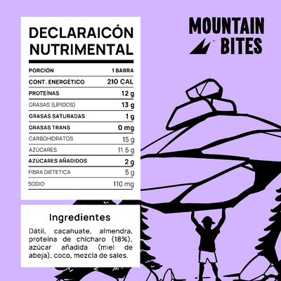 Mountain Bites Summit Bar Coconut Blueberry 55gr