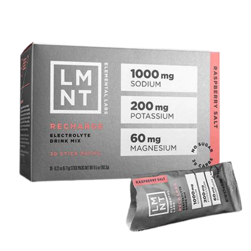 LMNT Electrolyte Drink Mix 6g c/30 pz Raspberry – Atlesia