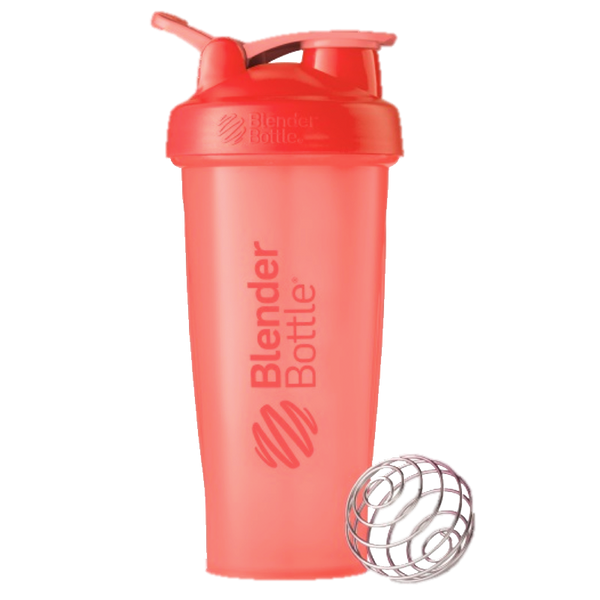 Blender Bottle Clasico Coral 28oz