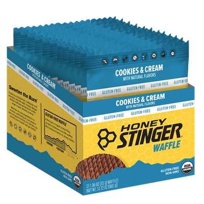 Honey Stinger Gluten Free Waffle Cookies & Cream 28.5gr c/12 pz