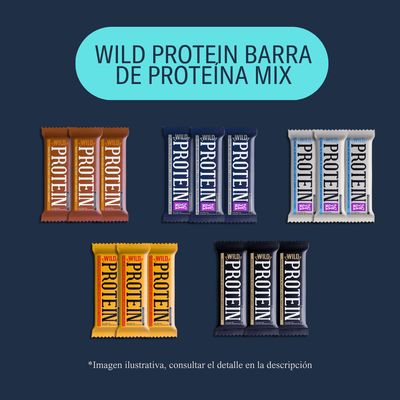 Wild Protein Barra de Proteína 45gr Mix c/15 pz