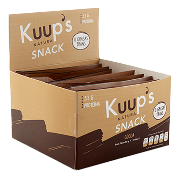 Kuups Barra Snack Cocoa 50gr c/10 pz