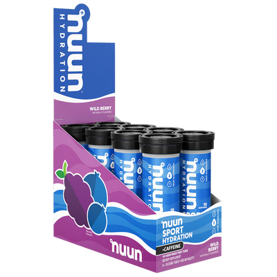 Nuun Sport + Caffeine Wild Berry 55gr c/8 pz