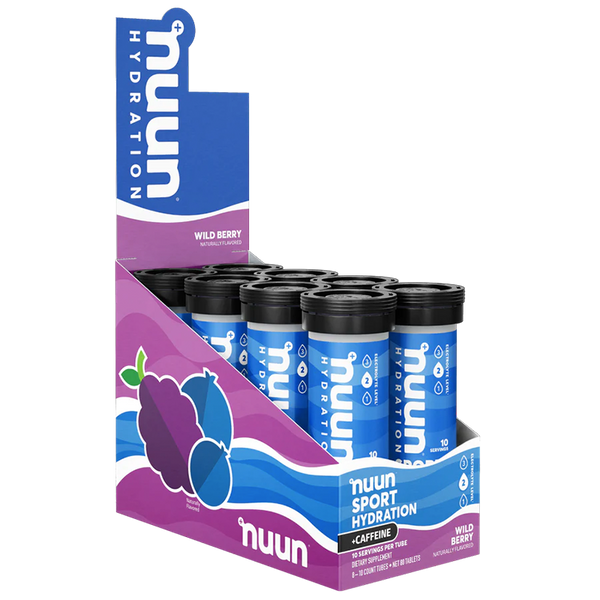 Nuun Sport + Caffeine Wild Berry 55gr c/8 pz