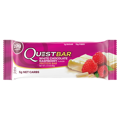 Quest Nutrition Protein Bar White Chocolate Raspberry 60gr
