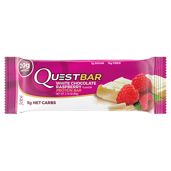 Quest Nutrition Protein Bar White Chocolate Raspberry 60gr