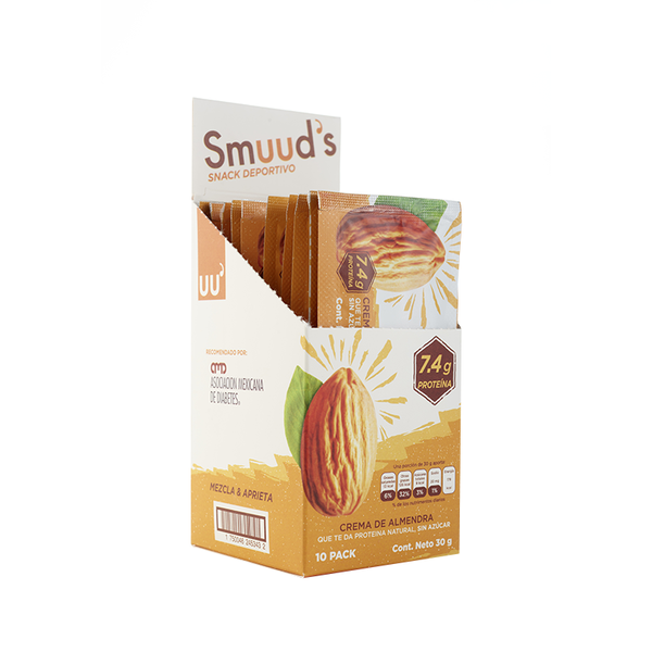 Smuuds Crema de Almendra 30gr c/10 pz