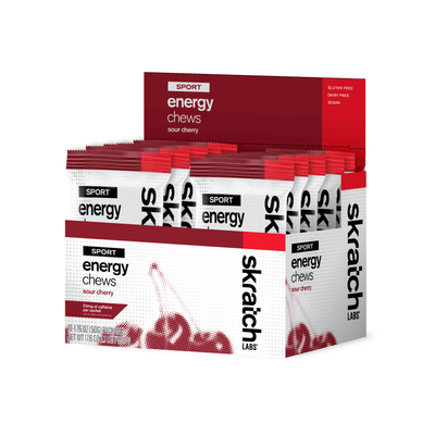 Skratch Labs Energy Chews Sour Cherry with Caffeine 50gr c/120 pz