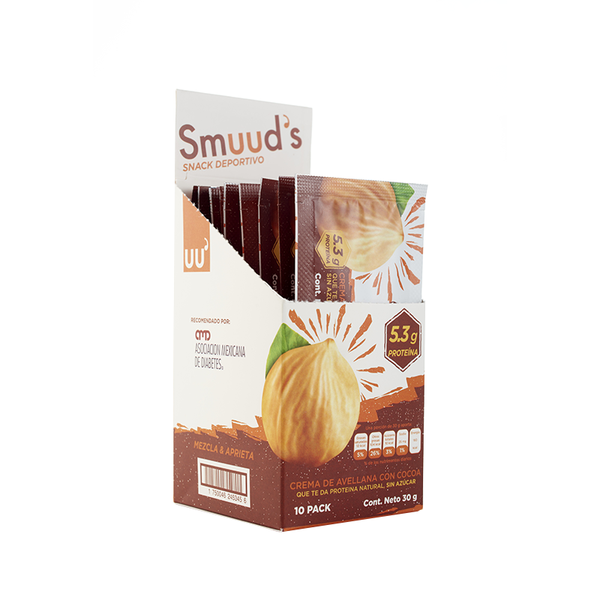 Smuuds Crema de Avellana Chocolate 30gr c/10 pz