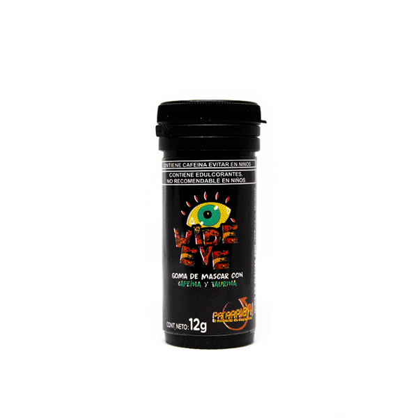 Wide Eye Goma de Mascar con cafeina 12gr